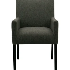 Pronto Wonen Eetkamerstoel met armleuning Avanza bouclé grijs