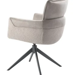 Outlet Pronto Wonen Eetkamerstoel Mirandola draaibaar microleder beige