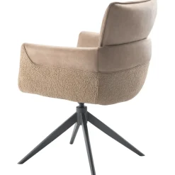 Discount Pronto Wonen Eetkamerstoel Mirandola draaibaar microleder taupe