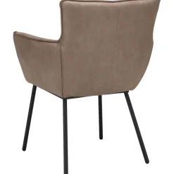Outlet Pronto Wonen Eetkamerstoel Novile microleder taupe