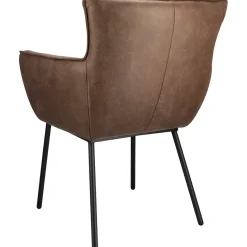 Pronto Wonen Eetkamerstoel Novile microleder bruin