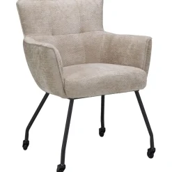 Best Pronto Wonen Eetkamerstoel Novile zandbeige met wiel