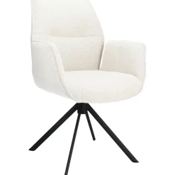 Pronto Wonen Eetkamerstoel Ombrone draaibaar chenille lichtgrijs