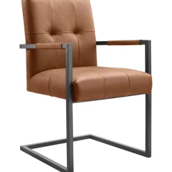 Discount Pronto Wonen Eetkamerstoel Oro microleder bruin