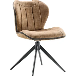 Online Pronto Wonen Eetkamerstoel Tantini draaibaar microvezel taupe