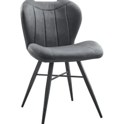Outlet Pronto Wonen Eetkamerstoel Tantini microvezel antraciet