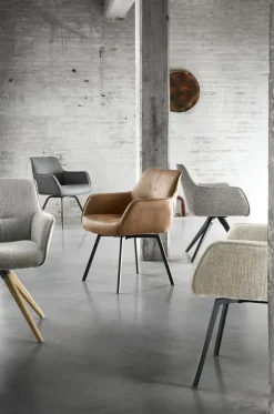 Sale Pronto Wonen Eetkamerstoel Turelli draaibaar beige