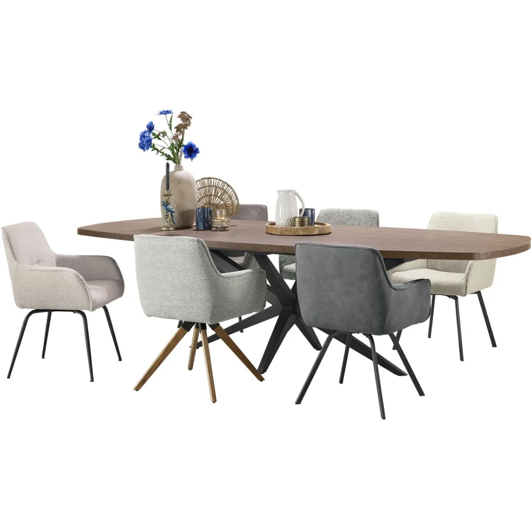 Outlet Pronto Wonen Eetkamerstoel Turelli lichtgrijs