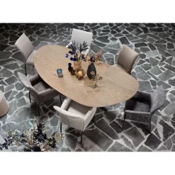 Hot Pronto Wonen Eetkamerstoel Vitale microvezel taupe