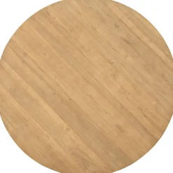 Outlet Pronto Wonen Eettafel Aska teak 150 cm rond naturel brushed