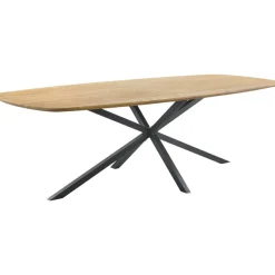 Clearance Pronto Wonen Eettafel Aska teak 260x110 cm Deens ovaal naturel brushed