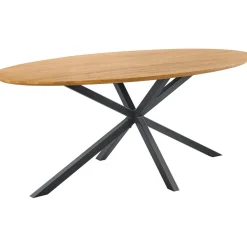 New Pronto Wonen Eettafel Aska teak 200x100 cm ovaal naturel brushed