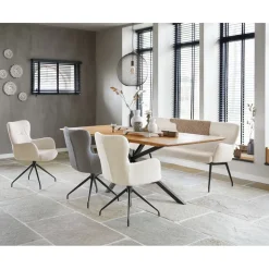 Clearance Pronto Wonen Eettafel Aska teak 160x90 cm rechthoekig naturel brushed