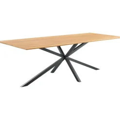 Discount Pronto Wonen Eettafel Aska teak 240x100 cm rechthoekig naturel brushed