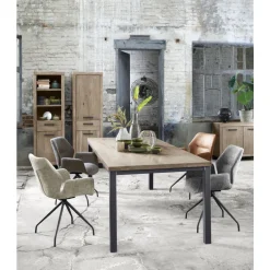 Pronto Wonen Eettafel Hevano eikenhout 160x90 cm rechthoekig