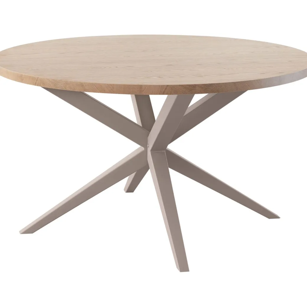 Outlet Pronto Wonen Eettafel Mascaro 130 cm rond misty oak