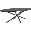 Pronto Wonen Eettafel Piastra 230x115 cm ovaal zwart