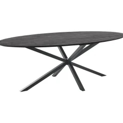 Pronto Wonen Eettafel Piastra 230x115 cm ovaal zwart