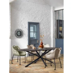 Pronto Wonen Eettafel Piastra 230x115 cm ovaal zwart