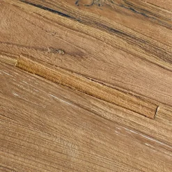Outlet Pronto Wonen Eettafel Romaro teakhout 130 cm rond mix rough