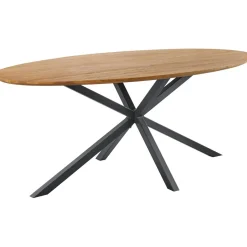 Best Pronto Wonen Eettafel Romaro teakhout 240x120 cm ovaal mix rough