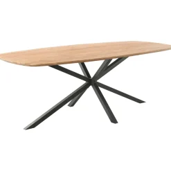 Clearance Pronto Wonen Eettafel Romaro teakhout 180x90 cm Deens ovaal mix rough