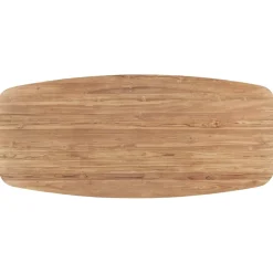 Clearance Pronto Wonen Eettafel Romaro teakhout 180x90 cm Deens ovaal mix rough
