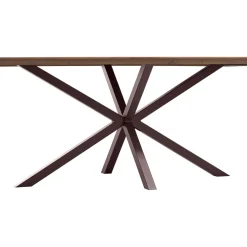 Hot Pronto Wonen Eettafel Tavolo eikenhout 200x100 cm rechthoekig donkerbruin