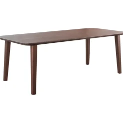 Clearance Pronto Wonen Eettafel Tavolo eikenhout 220x100 cm rechthoekig donkerbruin