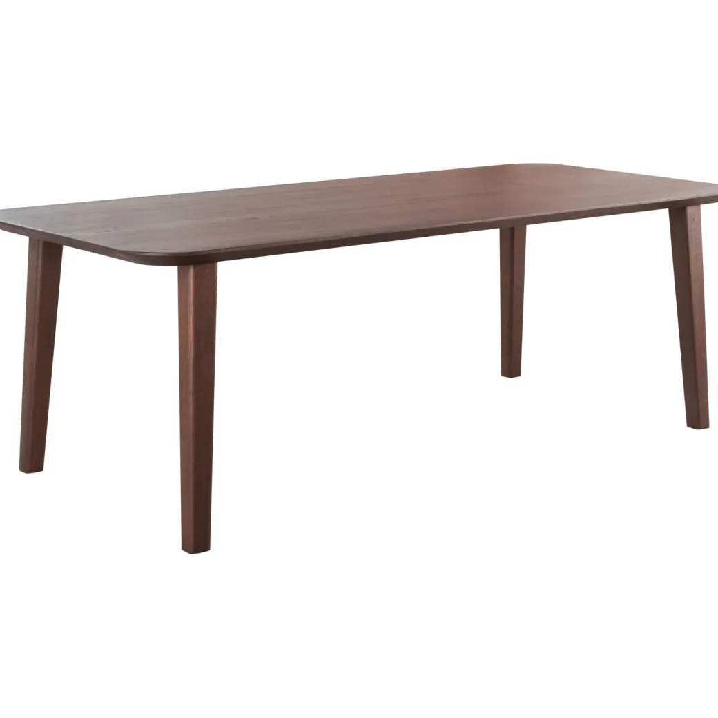 Clearance Pronto Wonen Eettafel Tavolo eikenhout 220x100 cm rechthoekig donkerbruin