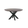 Best Pronto Wonen Eettafel Tavolo eikenhout 140 cm rond grafiet