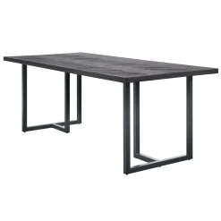 Outlet Pronto Wonen Eettafel Vinito 190x95 eiken fineer zwart