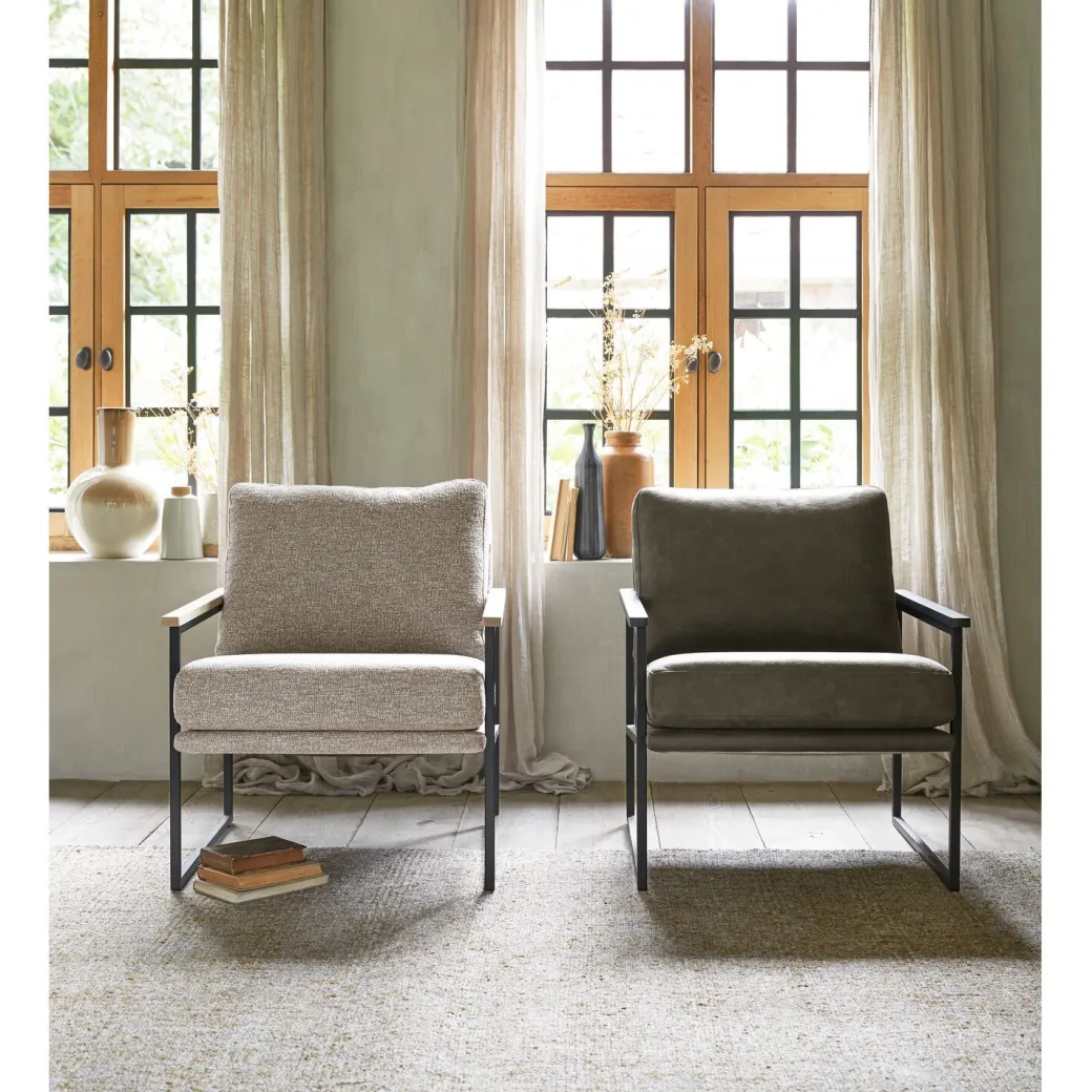 Outlet Pronto Wonen Fauteuil Claut beige