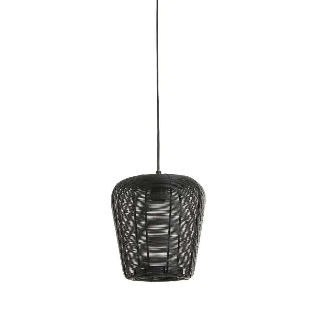 New Pronto Wonen Hanglamp Barzio mat zwart rond 23cm 1-lichts