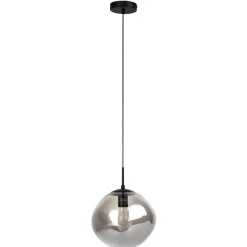 Best Pronto Wonen Hanglamp Macato zwart smoke glas 1-lichts
