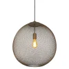 Online Pronto Wonen Hanglamp Maroggia bruin rond 50cm koper 1-lichts