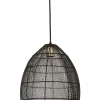 New Pronto Wonen Hanglamp Marola zwart goud 37x30 cm