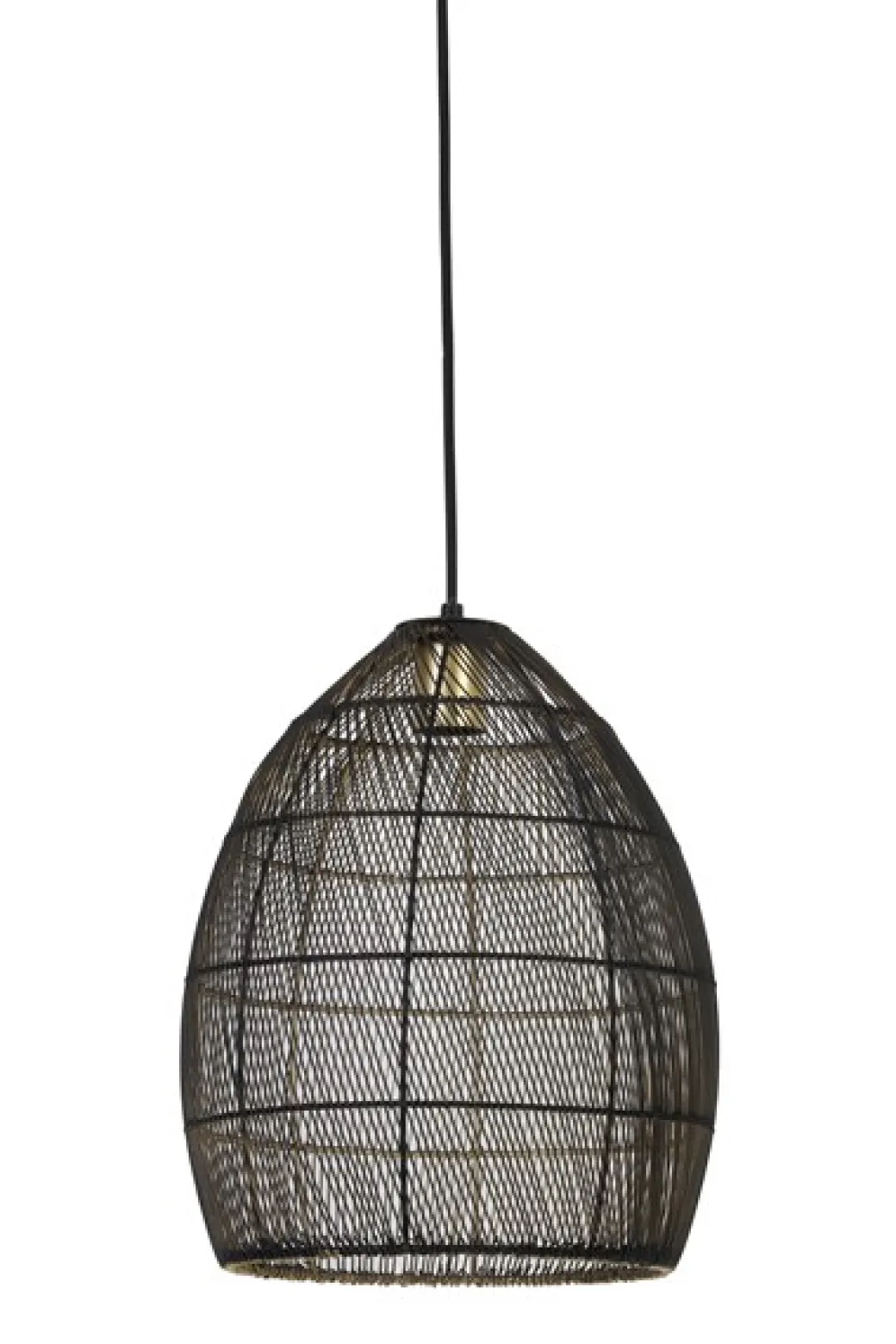 New Pronto Wonen Hanglamp Marola zwart goud 37x30 cm