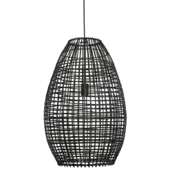 Online Pronto Wonen Hanglamp Orcia rond 46 cm rotan zwart