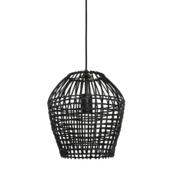 New Pronto Wonen Hanglamp Scarperio rond 28 cm rotan zwart
