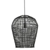 Hot Pronto Wonen Hanglamp Scarperio rond 40 cm rotan zwart