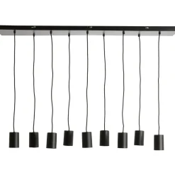Pronto Wonen Hanglamp Trecate mat zwart 9-lichts