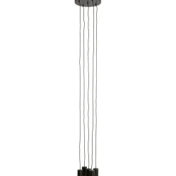 Hot Pronto Wonen Hanglamp Trecate mat zwart 5-lichts rond