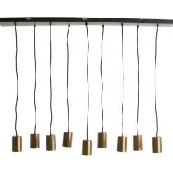 Outlet Pronto Wonen Hanglamp Trecate ruw antiek brons 9-lichts
