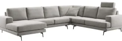 Sale Pronto Wonen Hoekbank Acante HR-schuim zitting grijs