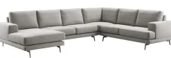 Outlet Pronto Wonen Hoekbank Acante pocket/visco zitting grijs