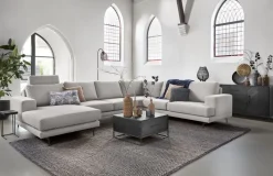 Outlet Pronto Wonen Hoekbank Acante pocket/visco zitting grijs