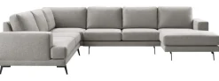 Pronto Wonen Hoekbank Acante pocket/visco zitting grijs