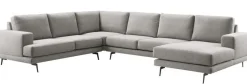 Pronto Wonen Hoekbank Acante pocket/visco zitting grijs