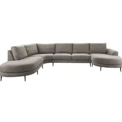 Outlet Pronto Wonen Hoekbank Aziri pocket visco zitting excellent rug taupe